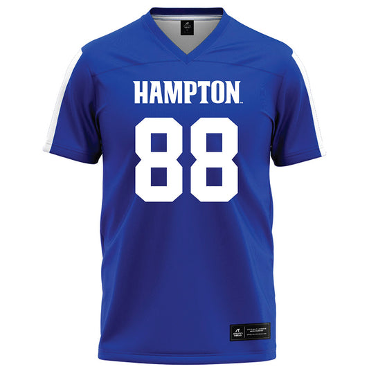 Hampton - NCAA Football : Ben Blakley - Blue Football Jersey-0