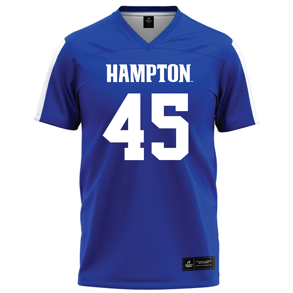 Hampton - NCAA Football : Mcowens Innocent - Blue Football Jersey-0
