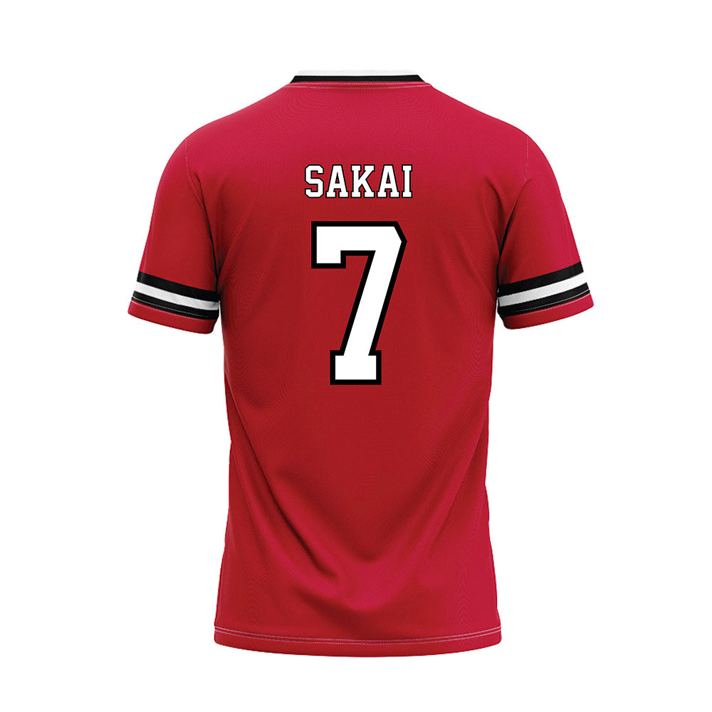 Utah - NCAA Softball : Sianni Sakai - Red Baseball Jersey-1