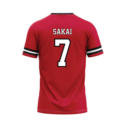 Utah - NCAA Softball : Sianni Sakai - Red Baseball Jersey-1