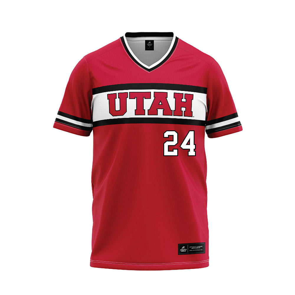 Utah - NCAA Softball : Raci Miranda - Red Baseball Jersey-0