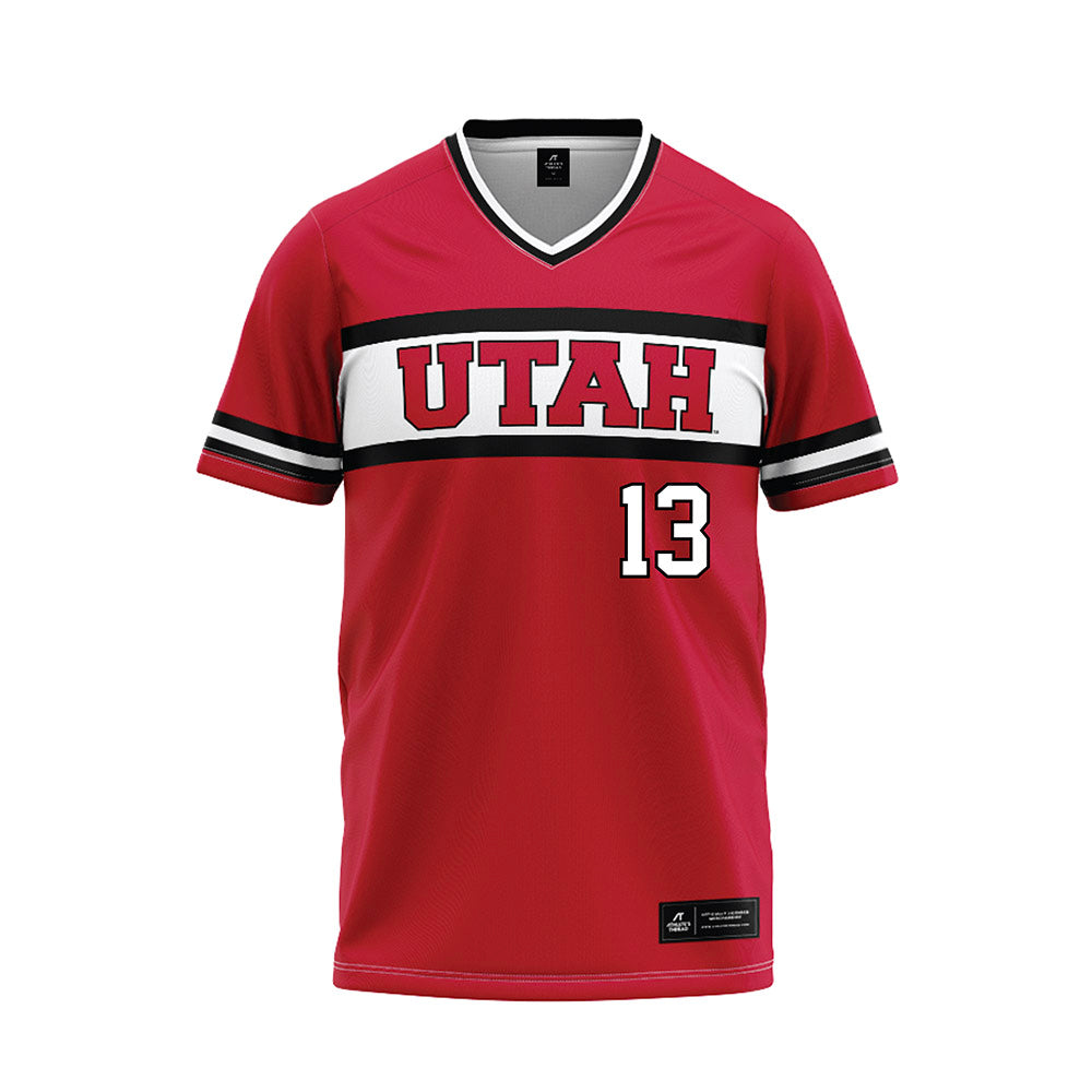 Utah - NCAA Softball : Payton Crank - Red Baseball Jersey-0