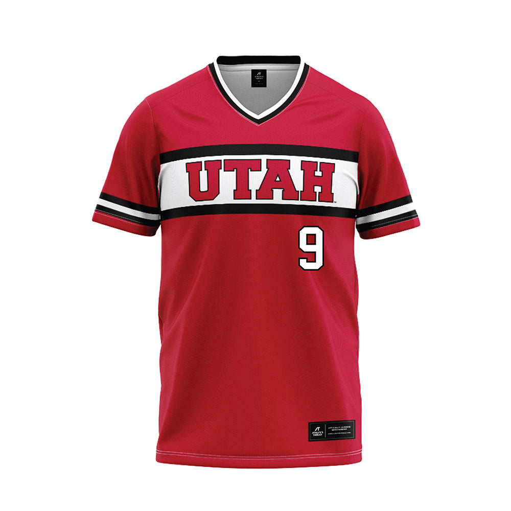 Utah - NCAA Softball : Emily Capobianco - Red Baseball Jersey-0