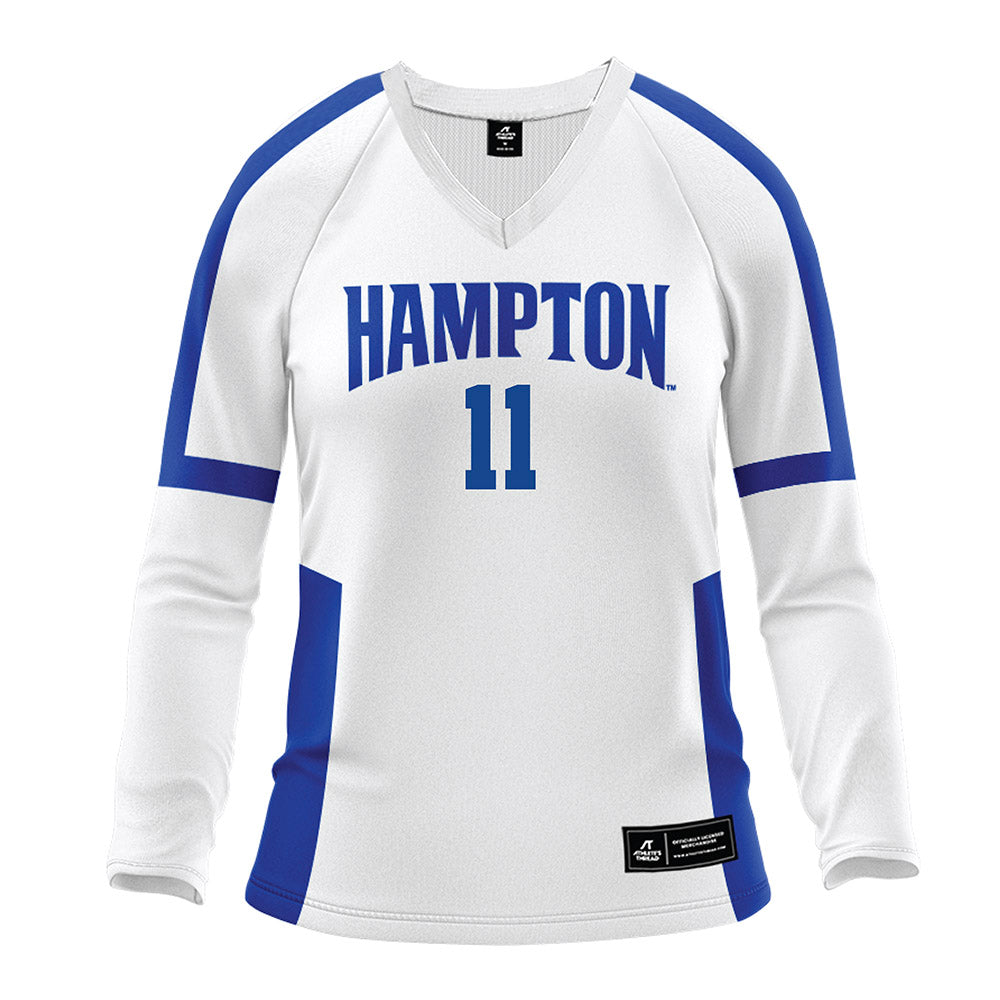 Hampton - NCAA Women's Volleyball : Kylah McNeal - White Volleyball Jersey-0