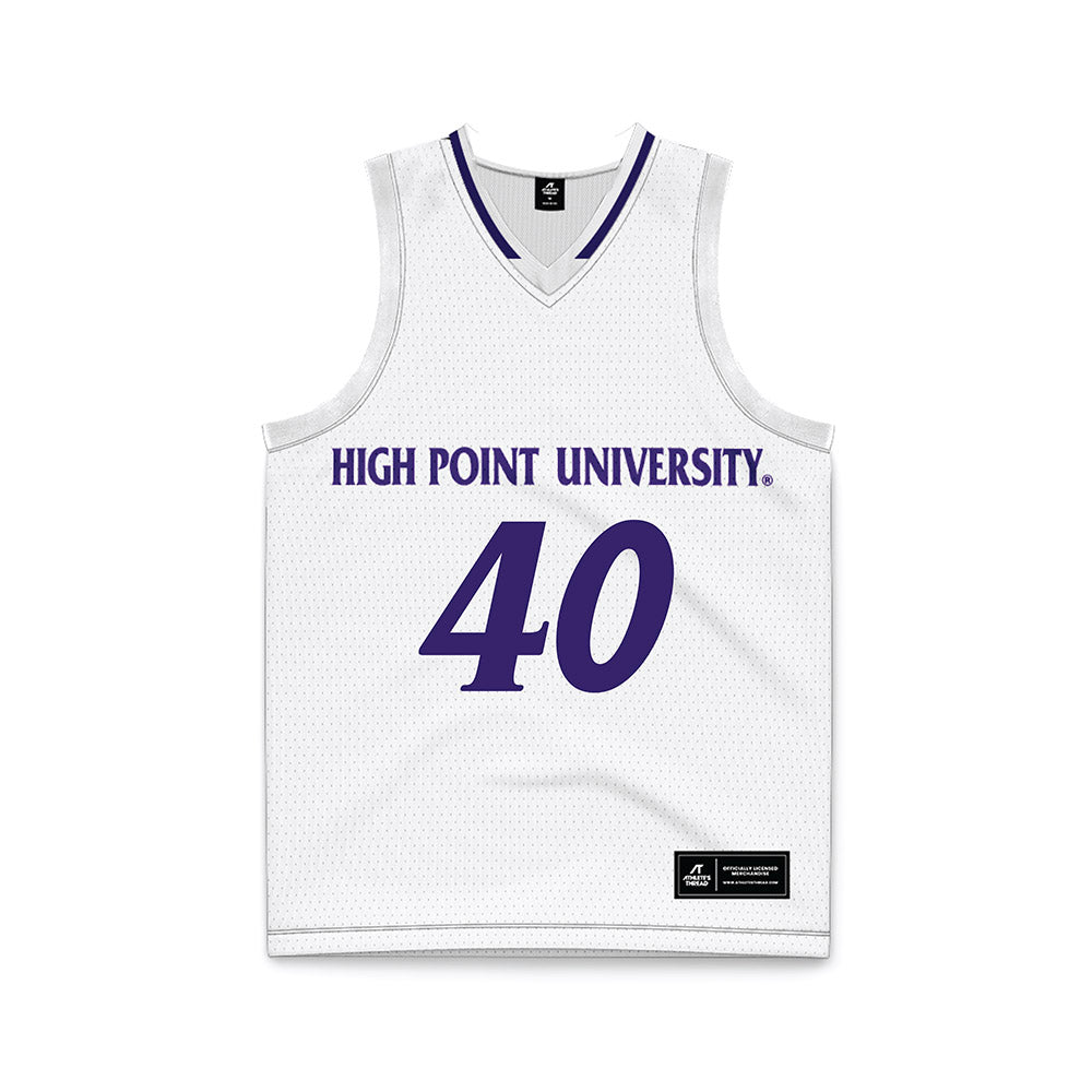 High Point - NCAA Men's Basketball : Ivan Matlekovic - White Basketball Jersey-0