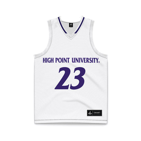 High Point - NCAA Men's Basketball : Kasen Krueger - White Basketball Jersey-0