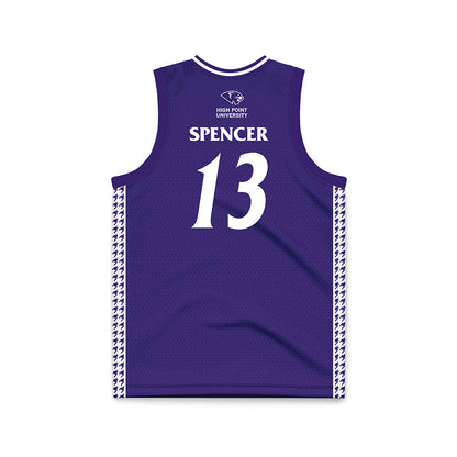 High Point - NCAA Women's Basketball : Macy Spencer - Purple Basketball Jersey-1