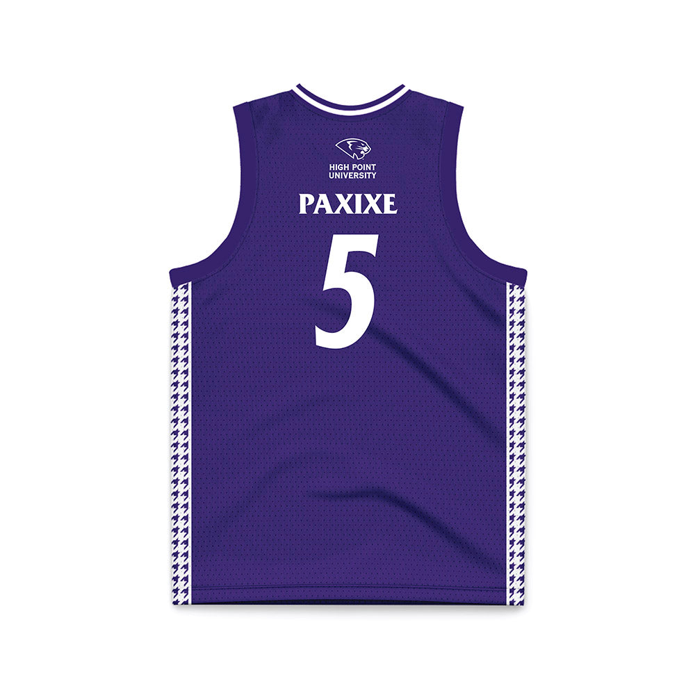 High Point - NCAA Women's Basketball : Chana Paxixe - Purple Basketball Jersey-1