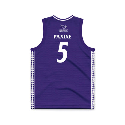 High Point - NCAA Women's Basketball : Chana Paxixe - Purple Basketball Jersey-1
