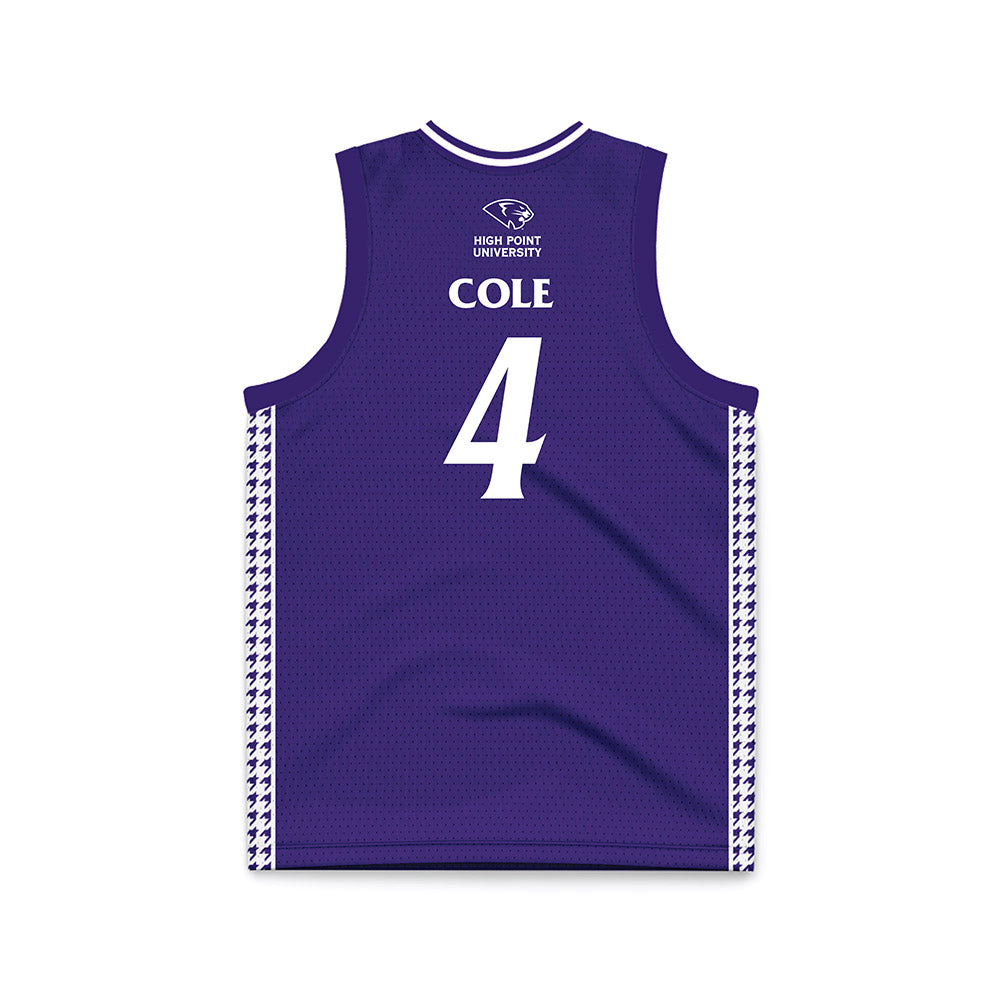 High Point - NCAA Women's Basketball : Sanai Cole - Purple Basketball Jersey-1