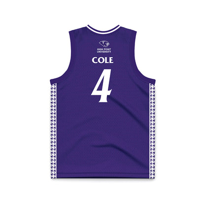 High Point - NCAA Women's Basketball : Sanai Cole - Purple Basketball Jersey-1