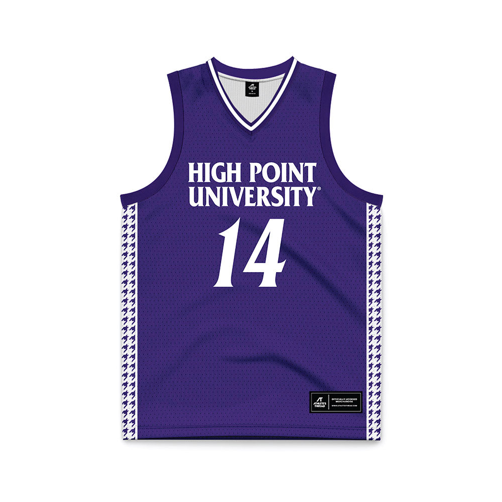 High Point - NCAA Women's Basketball : Anna Hager - Purple Basketball Jersey-0