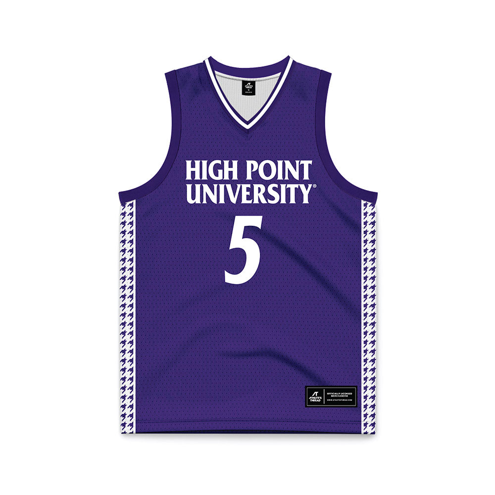 High Point - NCAA Women's Basketball : Chana Paxixe - Purple Basketball Jersey-0