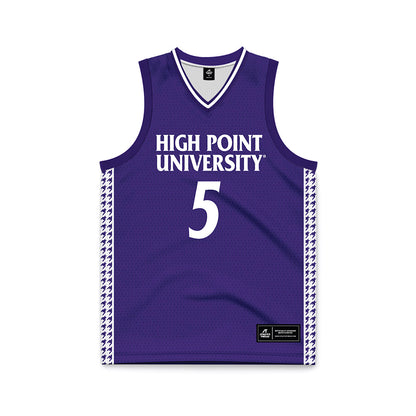 High Point - NCAA Women's Basketball : Chana Paxixe - Purple Basketball Jersey-0
