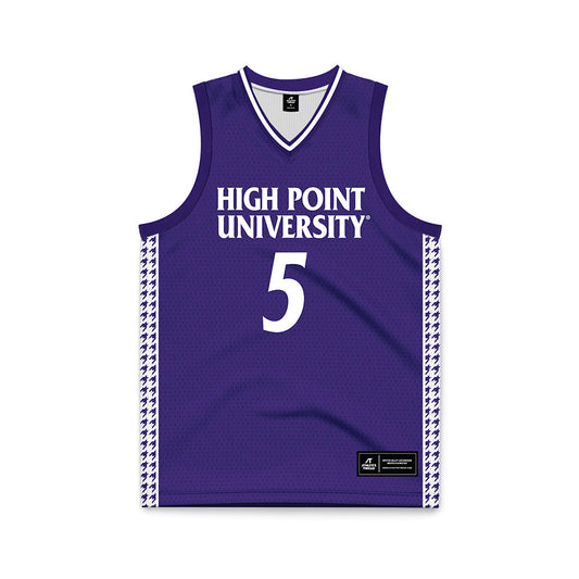 High Point - NCAA Women's Basketball : Chana Paxixe - Purple Basketball Jersey-0