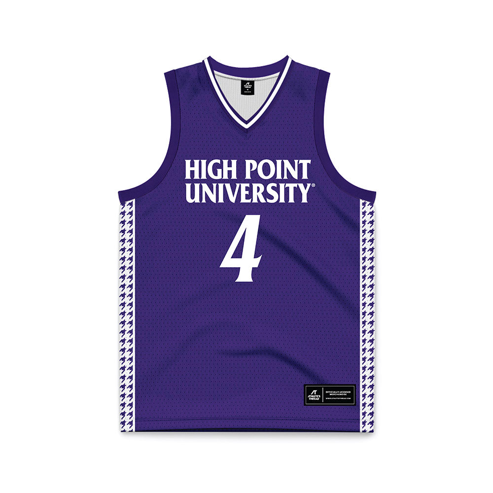 High Point - NCAA Women's Basketball : Sanai Cole - Purple Basketball Jersey-0