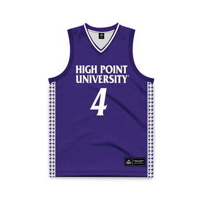 High Point - NCAA Women's Basketball : Sanai Cole - Purple Basketball Jersey-0