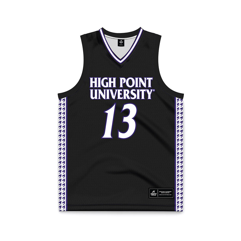 High Point - NCAA Women's Basketball : Macy Spencer - Black Basketball Jersey-0