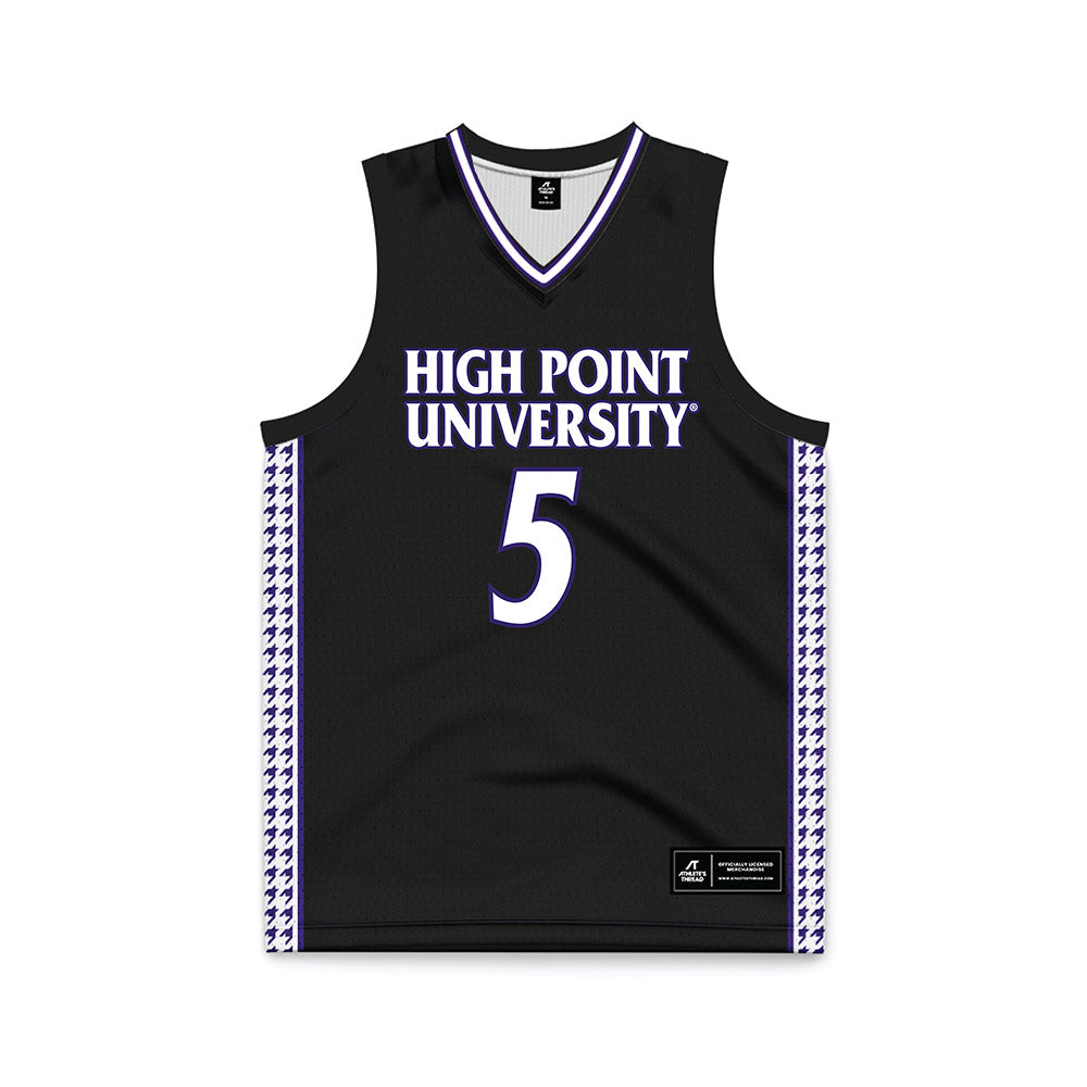 High Point - NCAA Women's Basketball : Chana Paxixe - Black Basketball Jersey-0