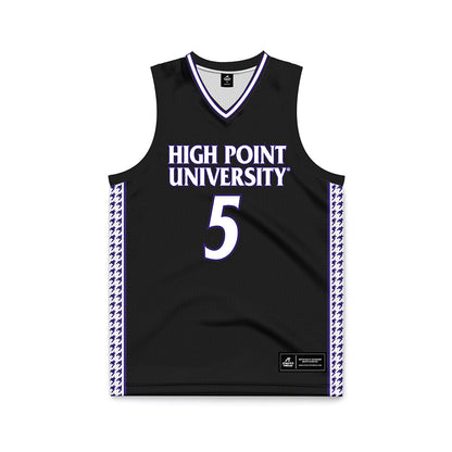 High Point - NCAA Women's Basketball : Chana Paxixe - Black Basketball Jersey-0