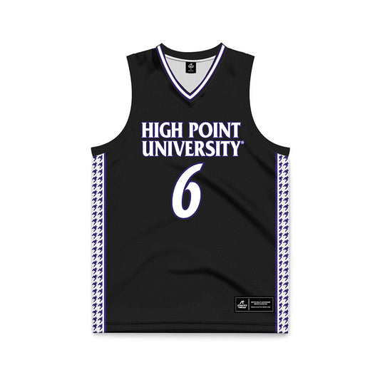 High Point - NCAA Women's Basketball : Dakota Phillips - Black Basketball Jersey-0