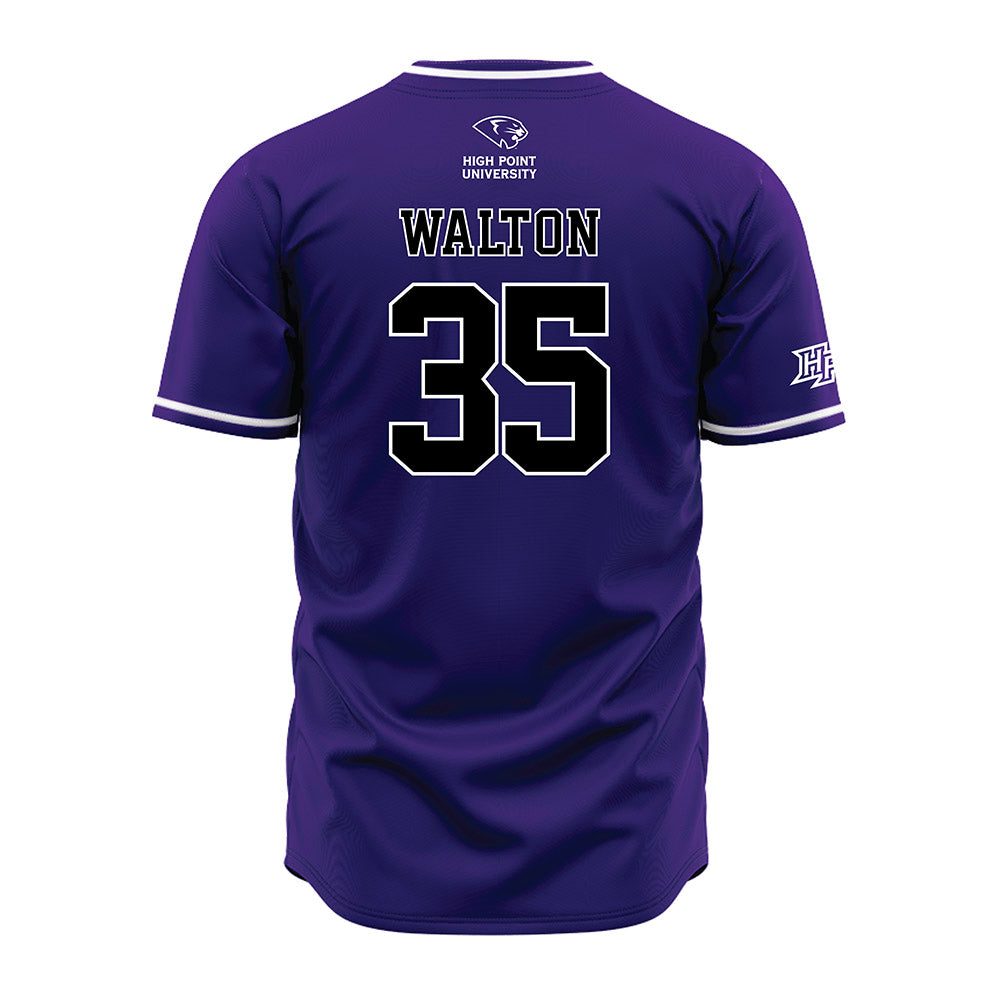 High Point - NCAA Baseball : Wade Walton - Purple Jersey-1