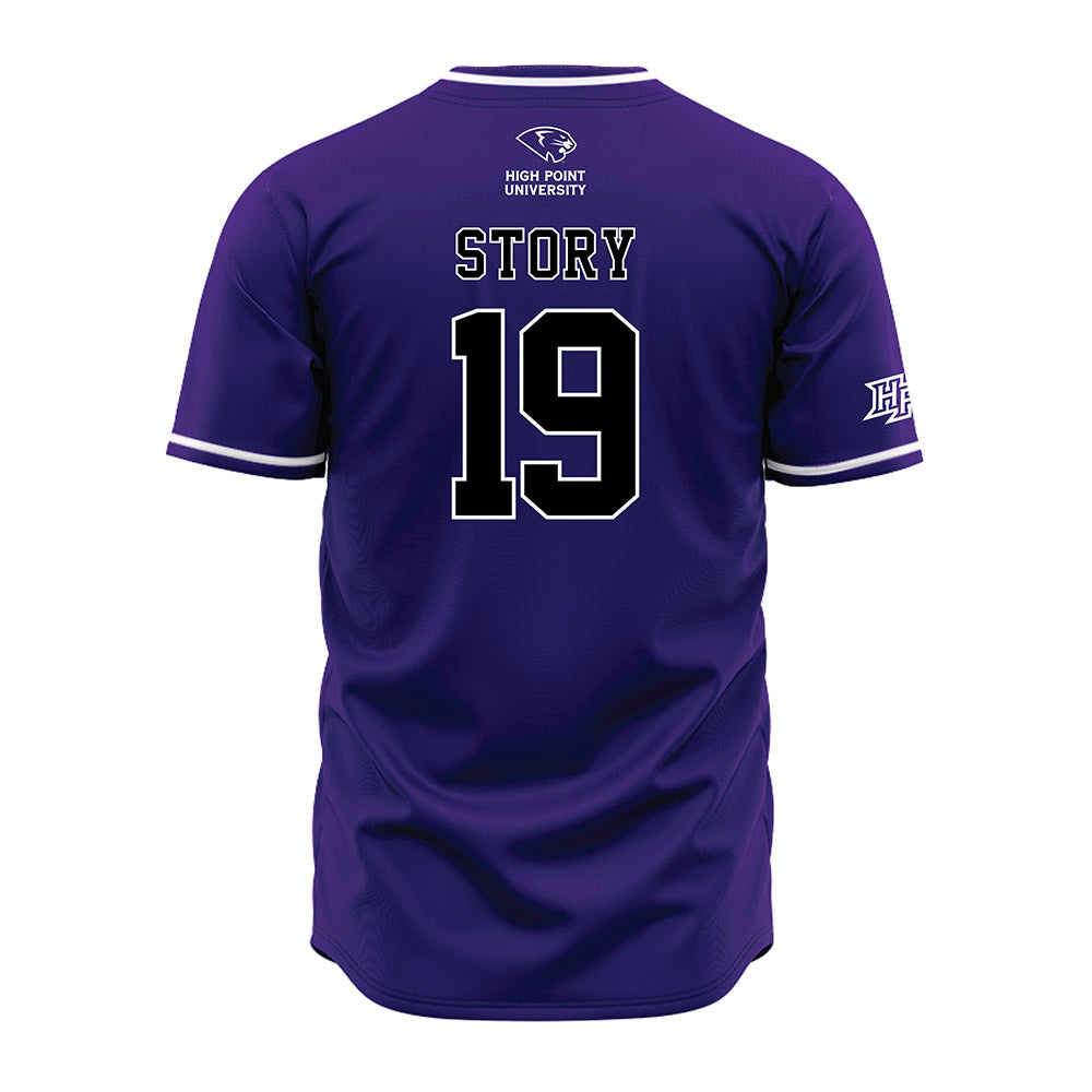 High Point - NCAA Baseball : Dylan Story - Purple Jersey-1