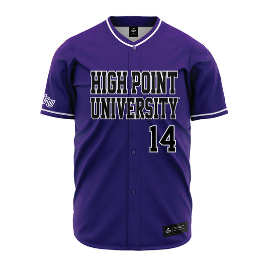 High Point - NCAA Baseball : Landen Johnson - Purple Jersey-0