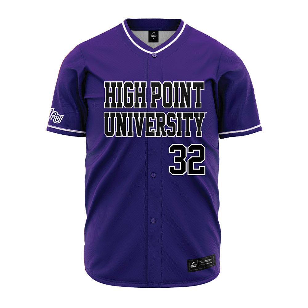 High Point - NCAA Baseball : Tyler Shafer - Purple Jersey-0