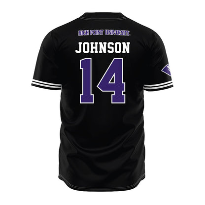 High Point - NCAA Baseball : Landen Johnson - Black Jersey-1