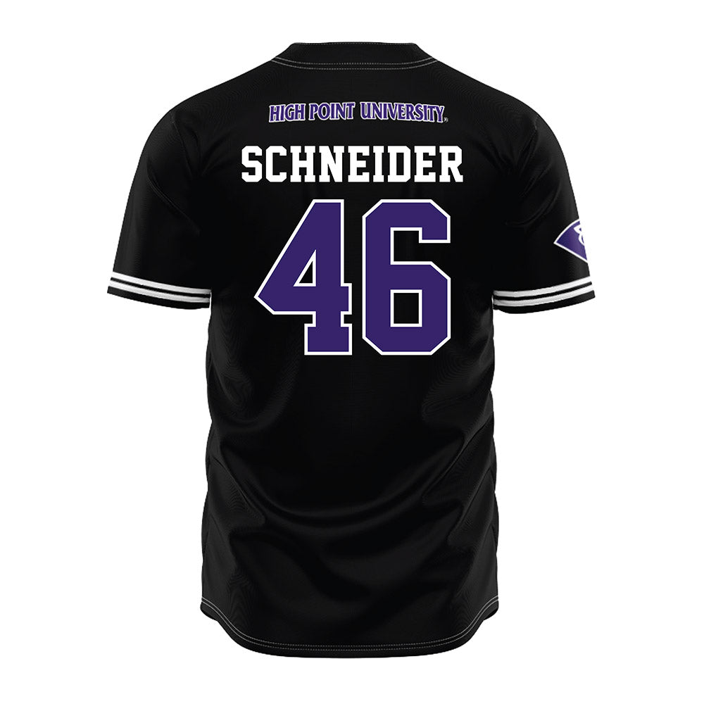 High Point - NCAA Baseball : Charlie Schneider - Black Jersey-1