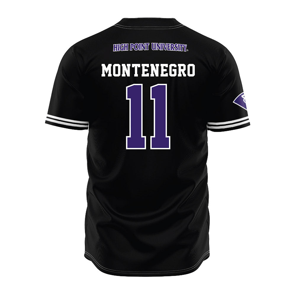 High Point - NCAA Baseball : Adrian Montenegro - Black Jersey-1