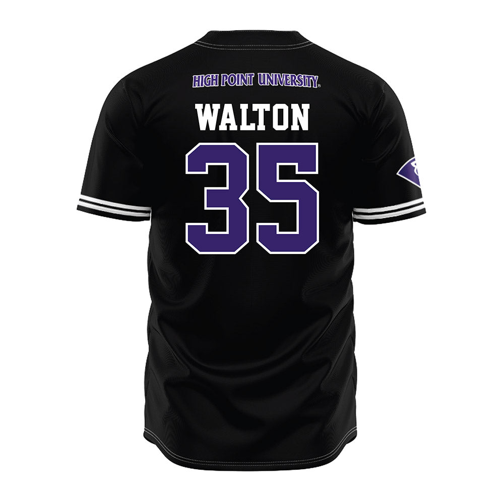 High Point - NCAA Baseball : Wade Walton - Black Jersey-1