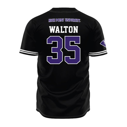 High Point - NCAA Baseball : Wade Walton - Black Jersey-1