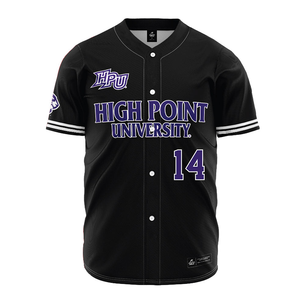 High Point - NCAA Baseball : Landen Johnson - Black Jersey-0