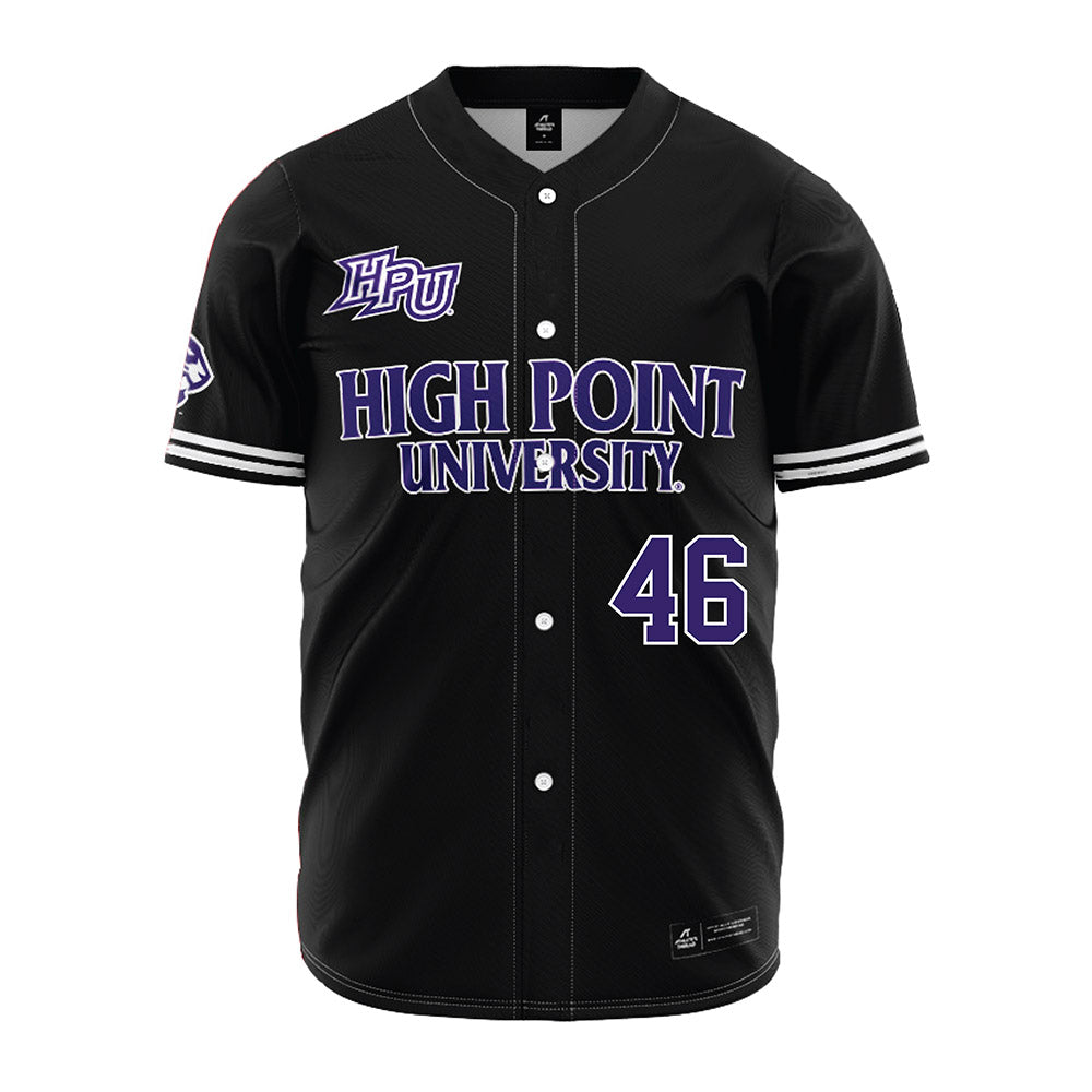 High Point - NCAA Baseball : Charlie Schneider - Black Jersey-0