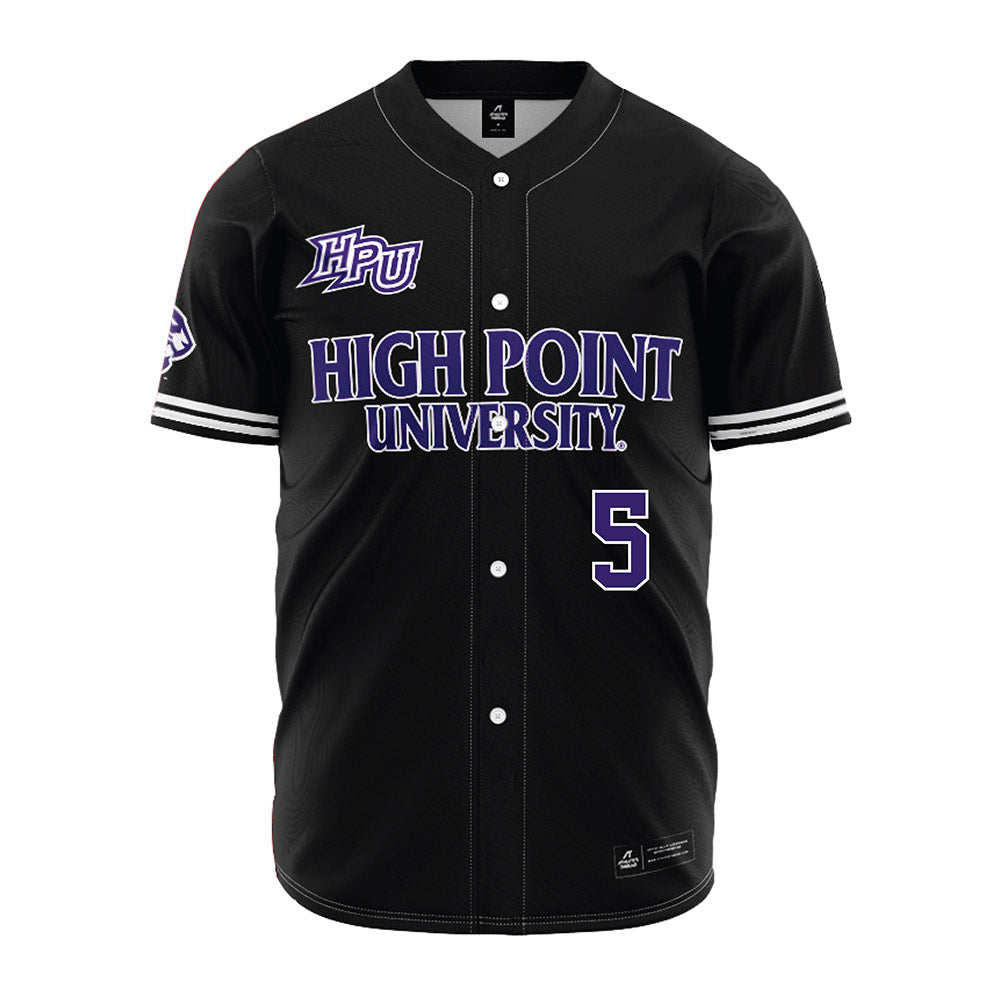 High Point - NCAA Baseball : Cordarius Butler - Black Jersey-0