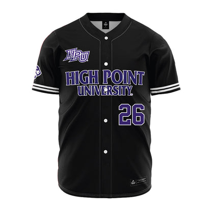 High Point - NCAA Baseball : Brody Shawn - Black Jersey-0