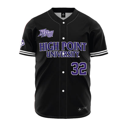 High Point - NCAA Baseball : Tyler Shafer - Black Jersey-0