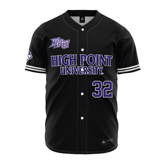 High Point - NCAA Baseball : Tyler Shafer - Black Jersey-0