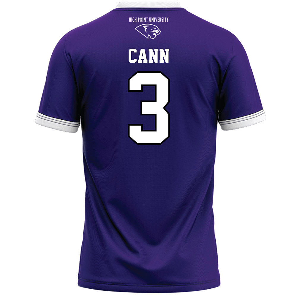 High Point - NCAA Men's Lacrosse : Ian Cann - Purple Lacrosse Jersey -1