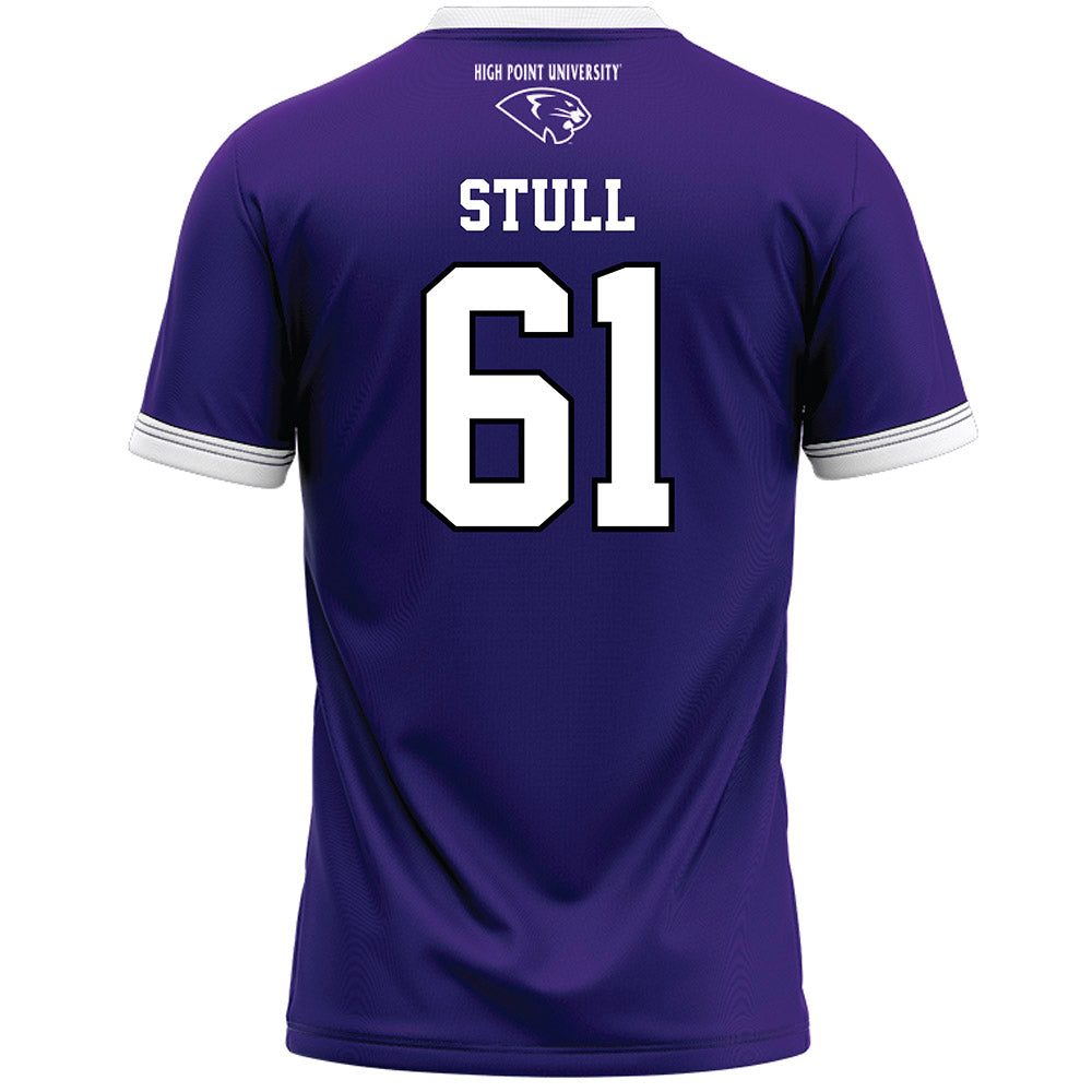 High Point - NCAA Men's Lacrosse : Asher Stull - Purple Lacrosse Jersey -1