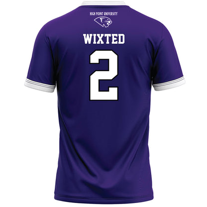 High Point - NCAA Men's Lacrosse : Justin Wixted - Purple Lacrosse Jersey -1