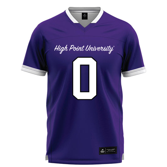 High Point - NCAA Men's Lacrosse : Caleb Dymmel - Purple Lacrosse Jersey -0