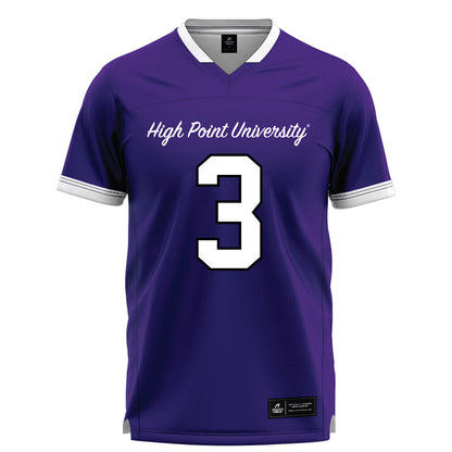 High Point - NCAA Men's Lacrosse : Ian Cann - Purple Lacrosse Jersey -0