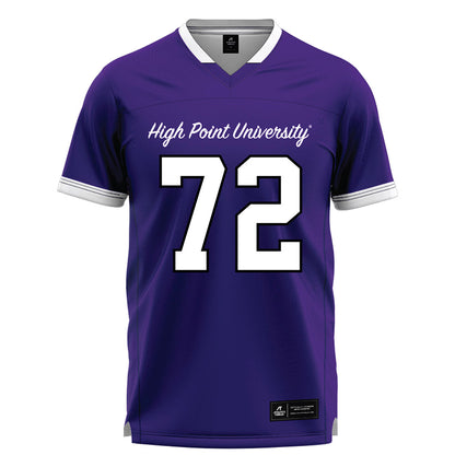 High Point - NCAA Men's Lacrosse : Luke Dermon - Purple Lacrosse Jersey -0
