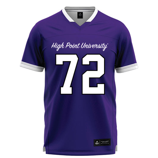 High Point - NCAA Men's Lacrosse : Luke Dermon - Purple Lacrosse Jersey -0