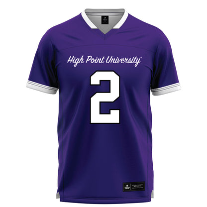High Point - NCAA Men's Lacrosse : Justin Wixted - Purple Lacrosse Jersey -0