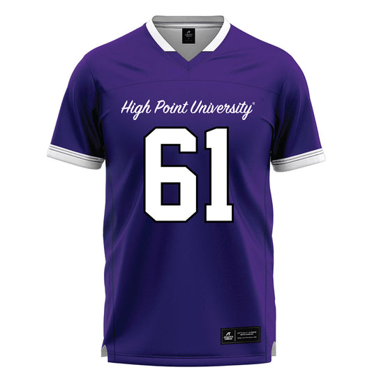 High Point - NCAA Men's Lacrosse : Asher Stull - Purple Lacrosse Jersey -0