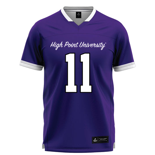 High Point - NCAA Men's Lacrosse : Matt Lutzel - Purple Lacrosse Jersey -0